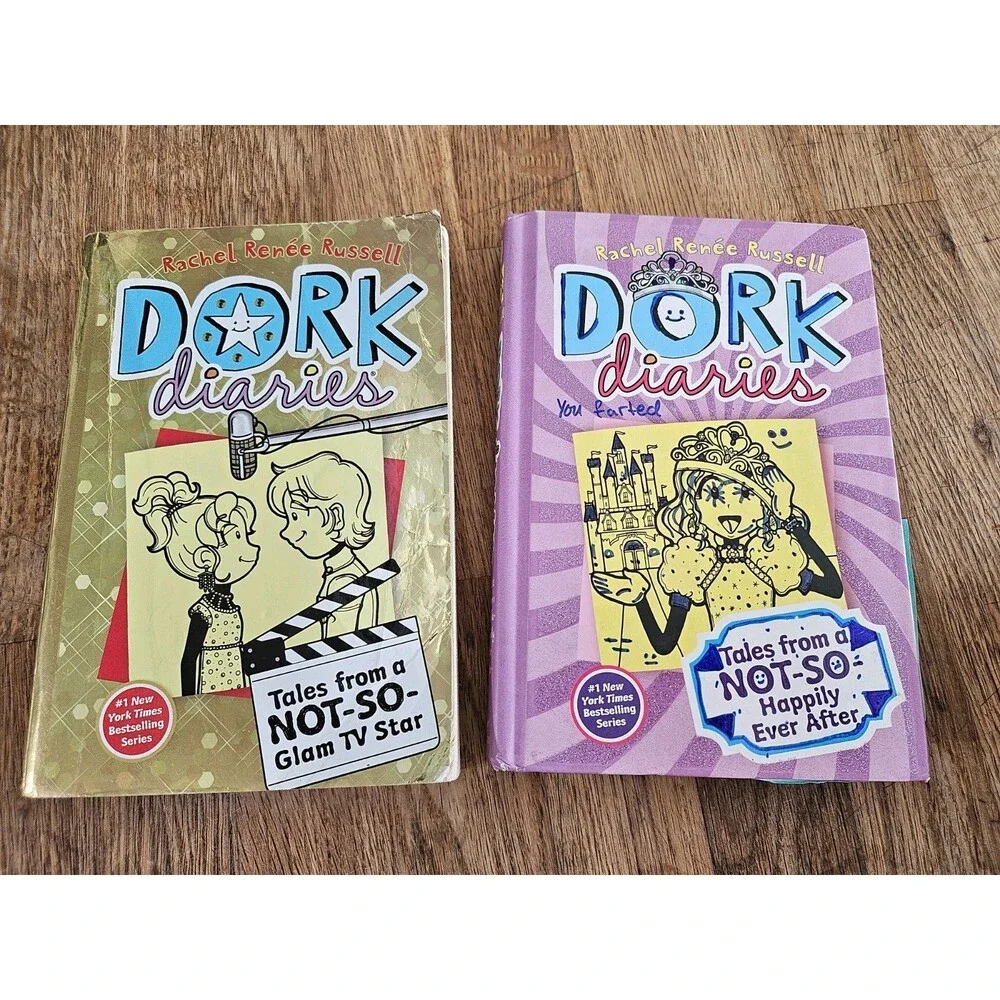 Lot Of Dork Diary BOOKS Set Of Two. Funny Summer Reading. Homeschooling